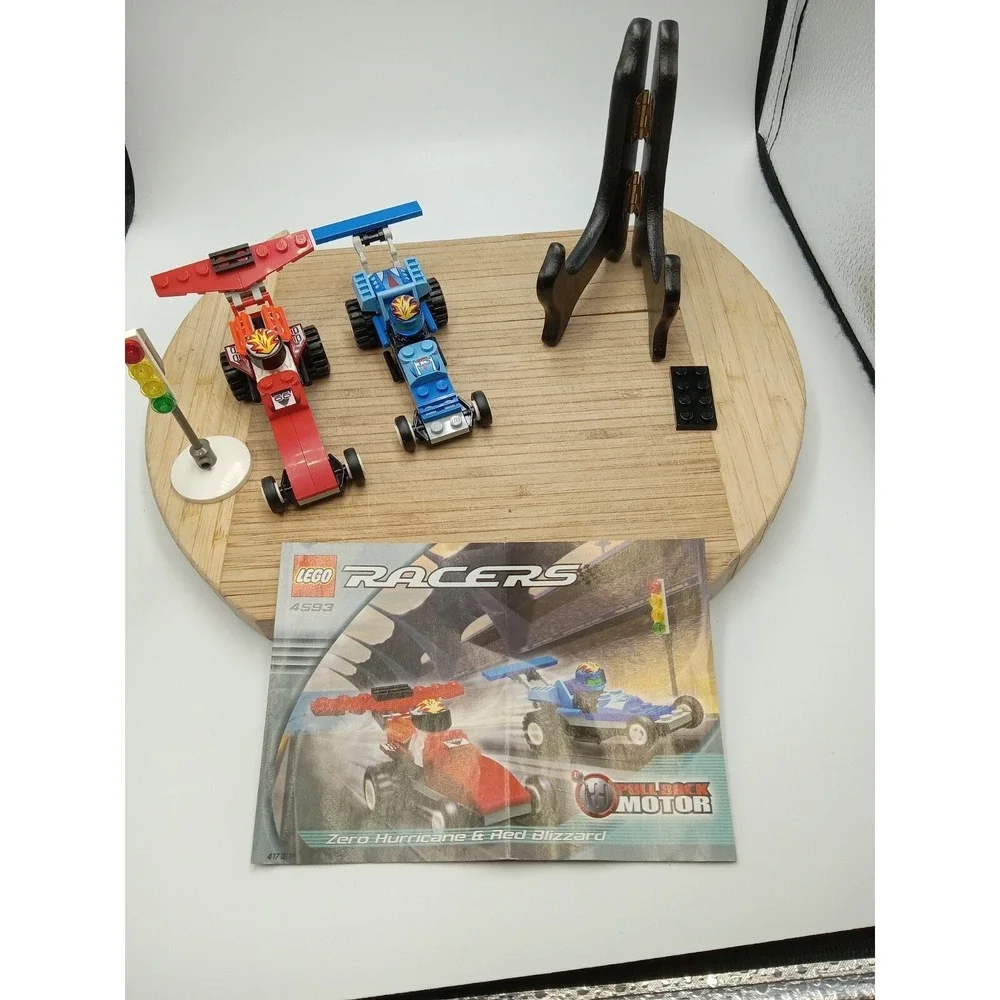 LEGO Racers #4593 Zero Hurricane & Red Blizzard With Instructions Discontinued